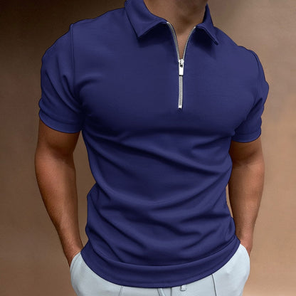 Modern slim-fit polo with zip (Buy 1, get 1 free) - VestoZip men's polo