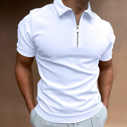 Modern slim-fit polo with zip (Buy 1, get 1 free) - VestoZip men's polo