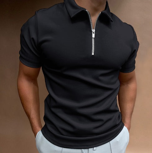 Modern slim-fit polo with zip (Buy 1, get 1 free) - VestoZip men's polo