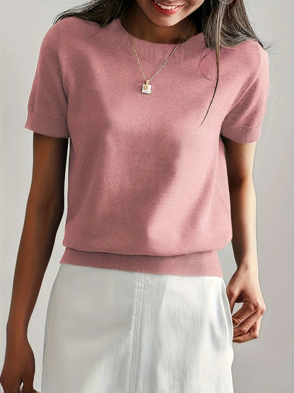 Ladies Short Sleeve Spring Sweater – Mila
