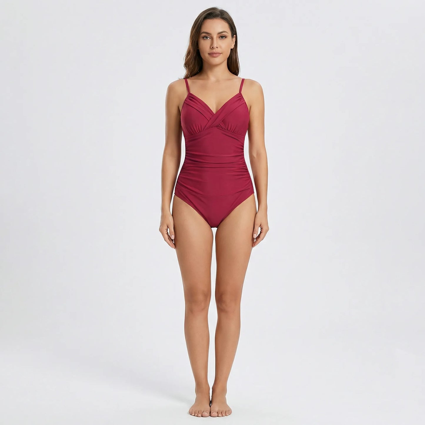 Ruched Shaping Swimsuit For Women - Marisa