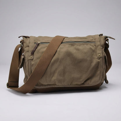 Ruime Vintage Messenger Tas - CarryForge
