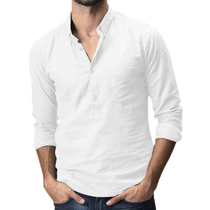 Stylish plus-size autumn shirt for men – Hayes