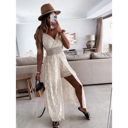 Casual linen jumpsuit with a relaxed fit – Noralie