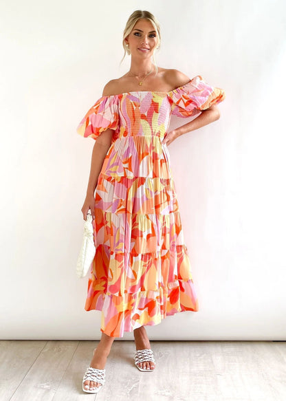 Off-the-shoulder midi dress – Talia