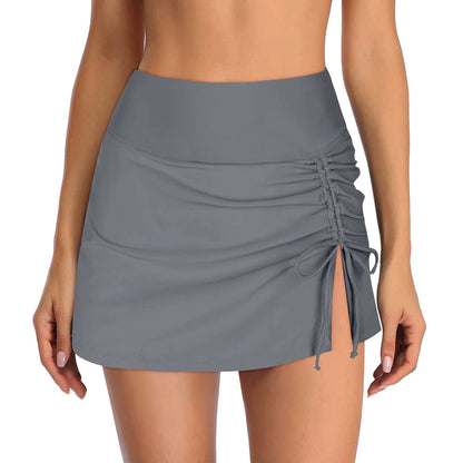Ladies' swim shorts with side slit – Liv