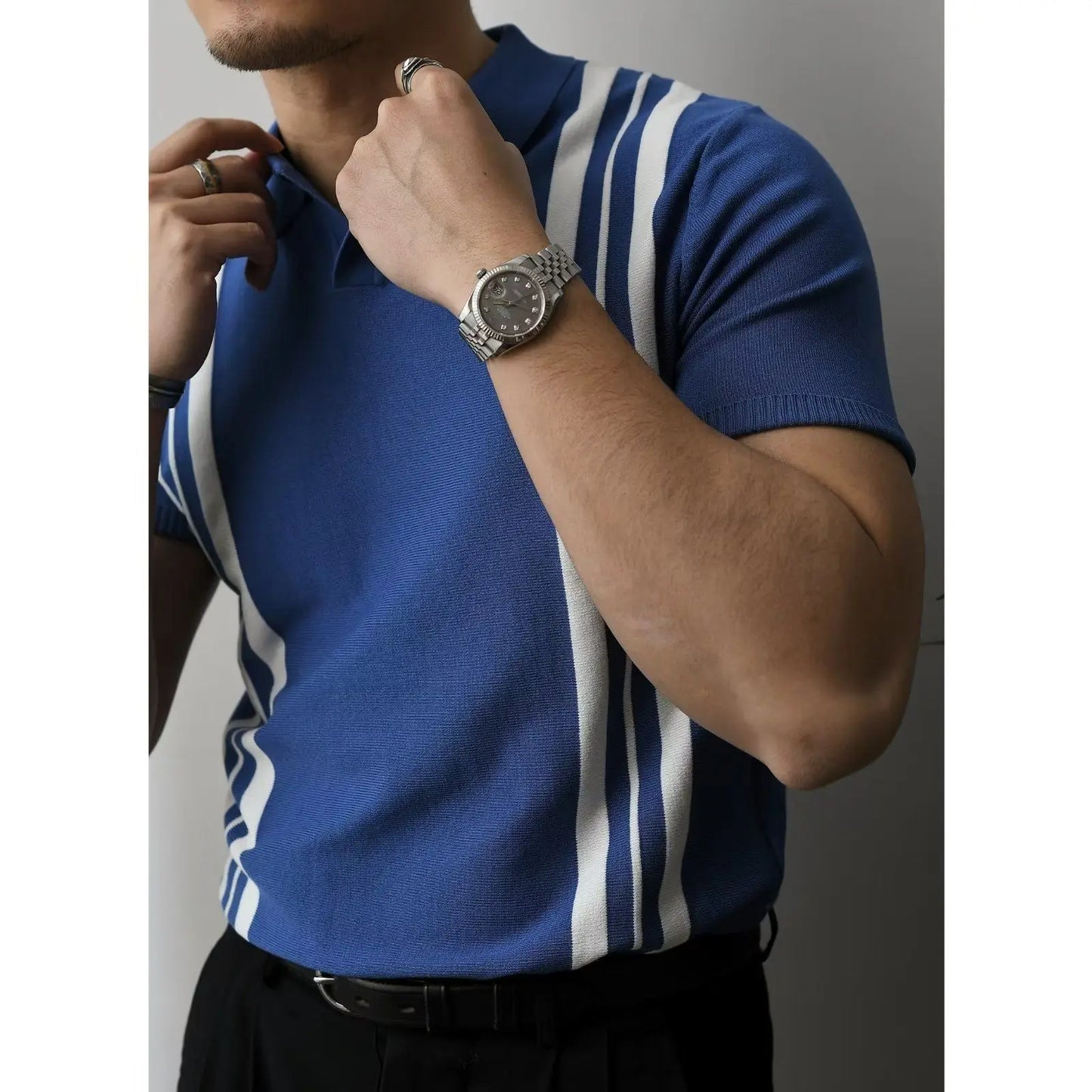 Slim Fit Men's Polo Shirt with Zip – Fabrizio