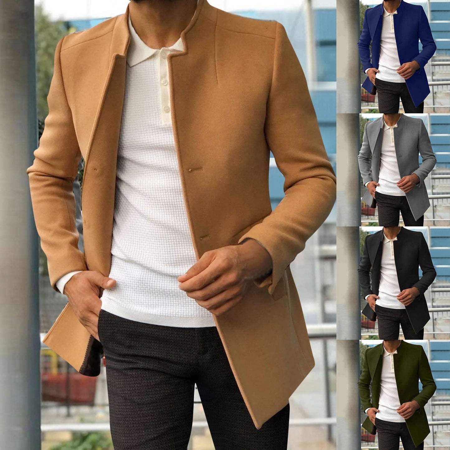 Men's Autumn/Winter Tweed Coat – Lazaro