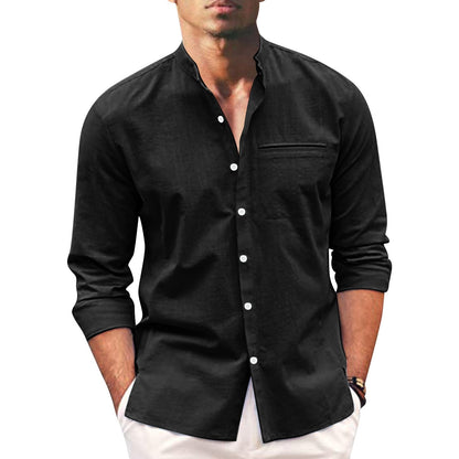 Stylish plus-size autumn shirt for men – Hayes