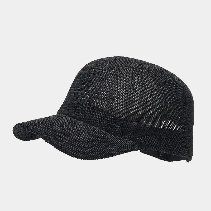 Trendy braided sun hat with wide brim - SunWeave Style