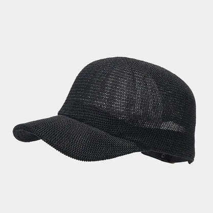 Trendy braided sun hat with wide brim - SunWeave Style