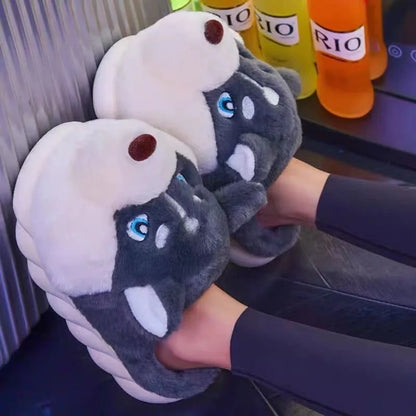 Cute Husky Ladies Slippers – Novi