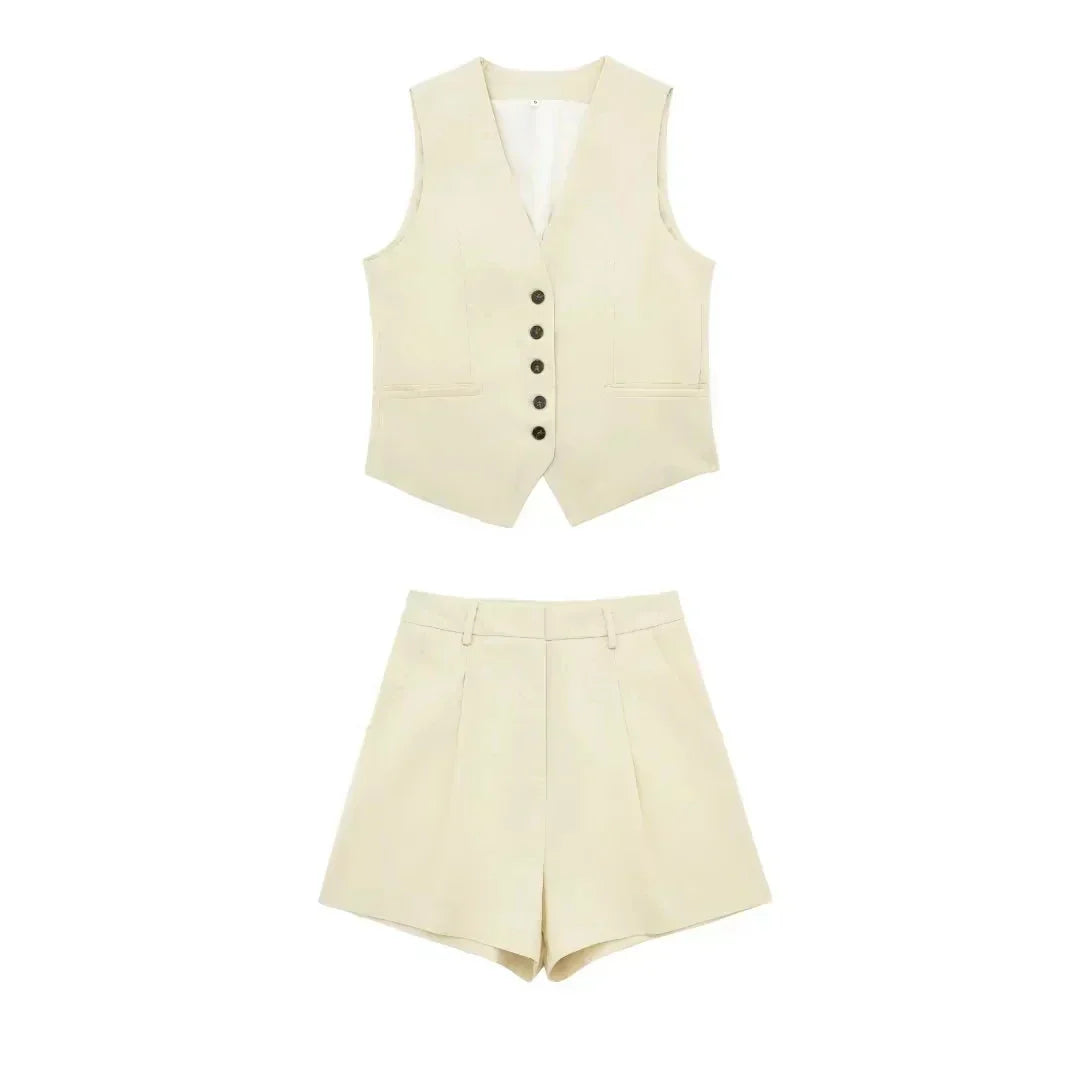 Two-piece summer outfit with vintage top – Amaya