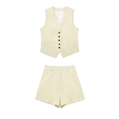 Two-piece summer outfit with vintage top – Amaya