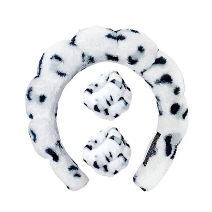 Plush Spa Headband & Wristband Set - Fluffiea