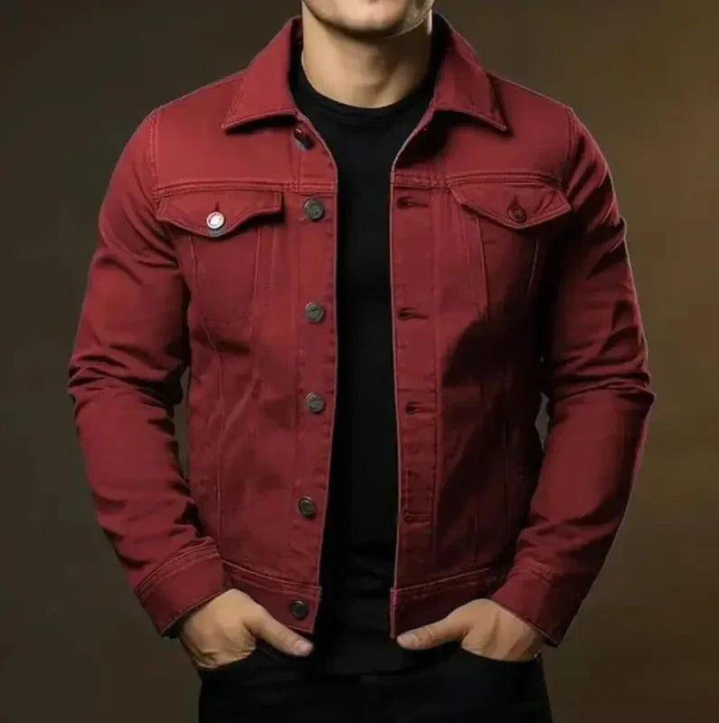 Robust & timeless men's denim jacket made from 100% cotton – Noah Autumn edition