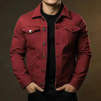 Robust & timeless men's denim jacket made from 100% cotton – Noah Autumn edition