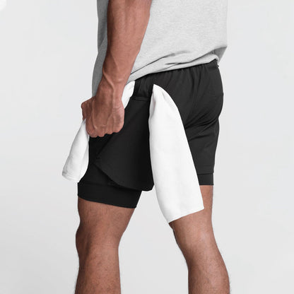 Trendy sports shorts with breathable material and side pocket – Marky