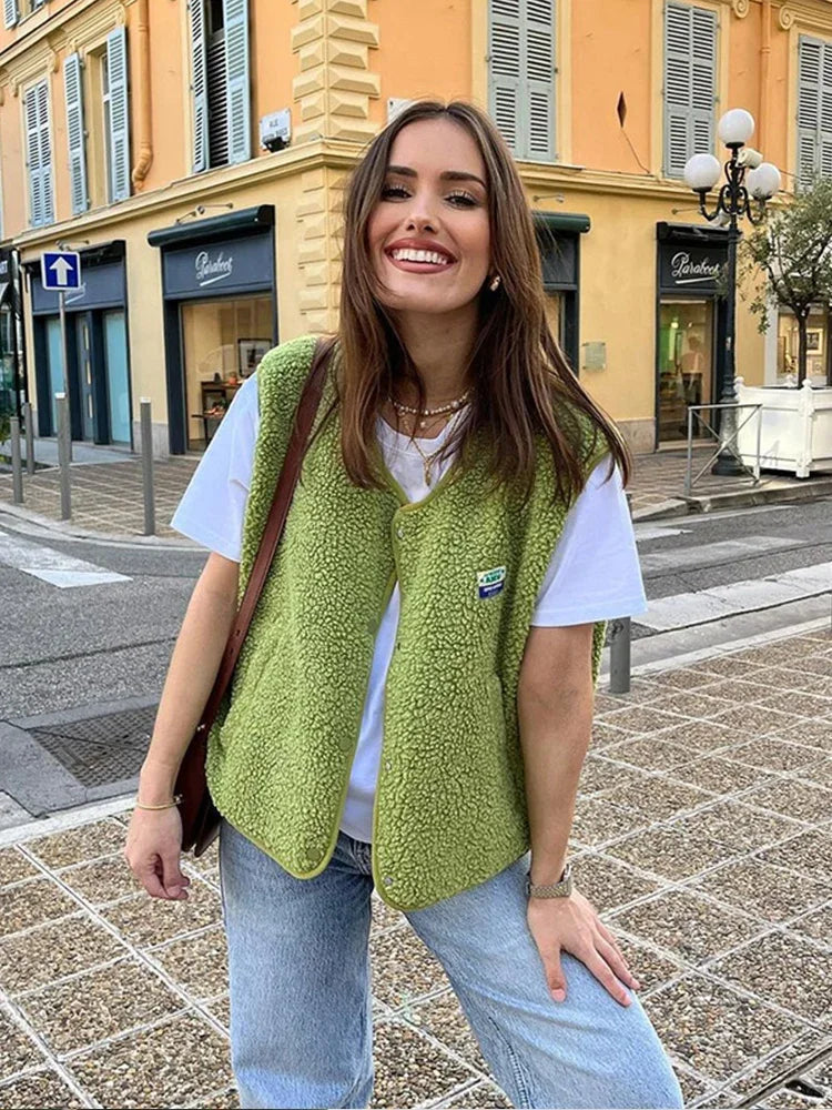 Warm & Comfortable V-neck Gilet for Women - Alina