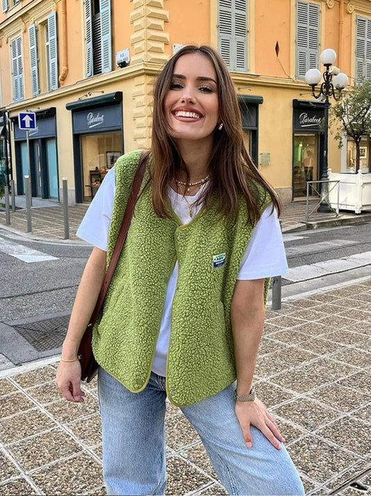 Warm & Comfortable V-neck Gilet for Women - Alina