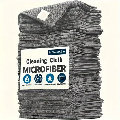 5-Piece Microfiber Cleaning Cloth Set - Soft & Absorbent, Reusable 2