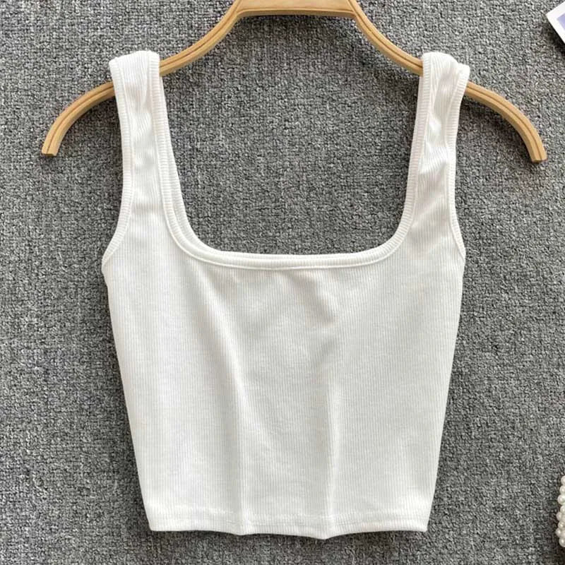 Rugloser Crop-Top in a solid colour – Zayra