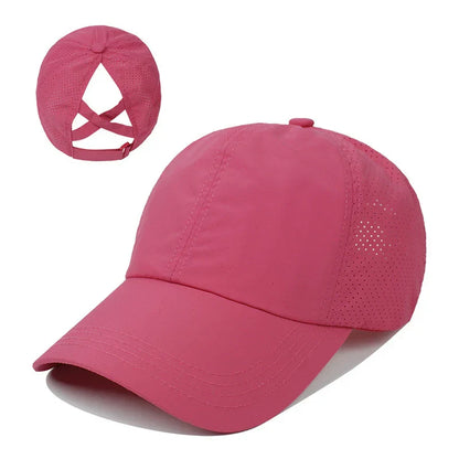 Breathable unisex sports baseball cap made of mesh with adjustable fit – AeroCap