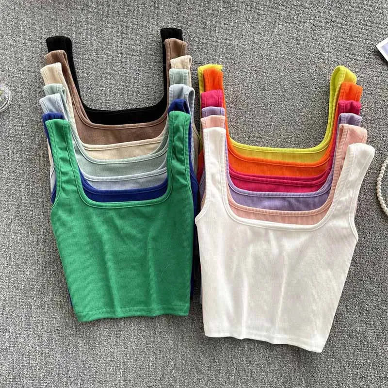 Rugloser Crop-Top in a solid colour – Zayra