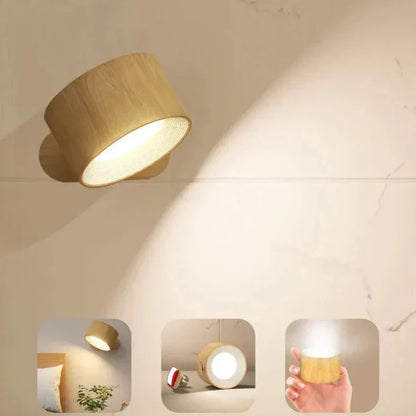 Wireless Rechargeable Wall Lamp - LumoFlex