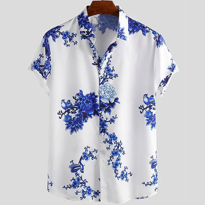 Floral short-sleeved summer shirt for men – Fabrizio