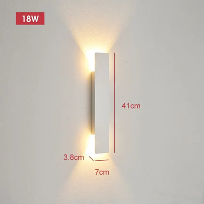 Noir Weatherproof LED Outdoor Wall Light, Aluminum, 18W 7