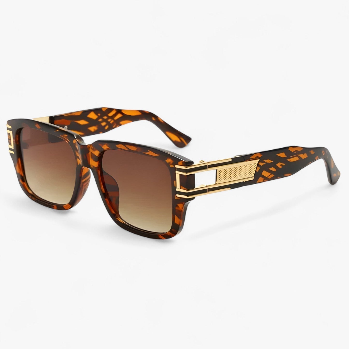 Vintage sunglasses with square frame and drop detail – Elvoir