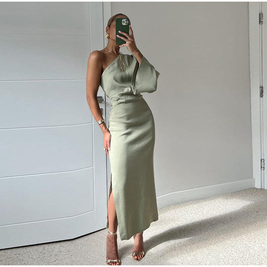 Fashionable Casual Pleated Dress - Samantha