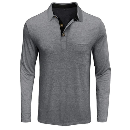 Men's Long Sleeve Polo Breathable & Versatile – Matteo