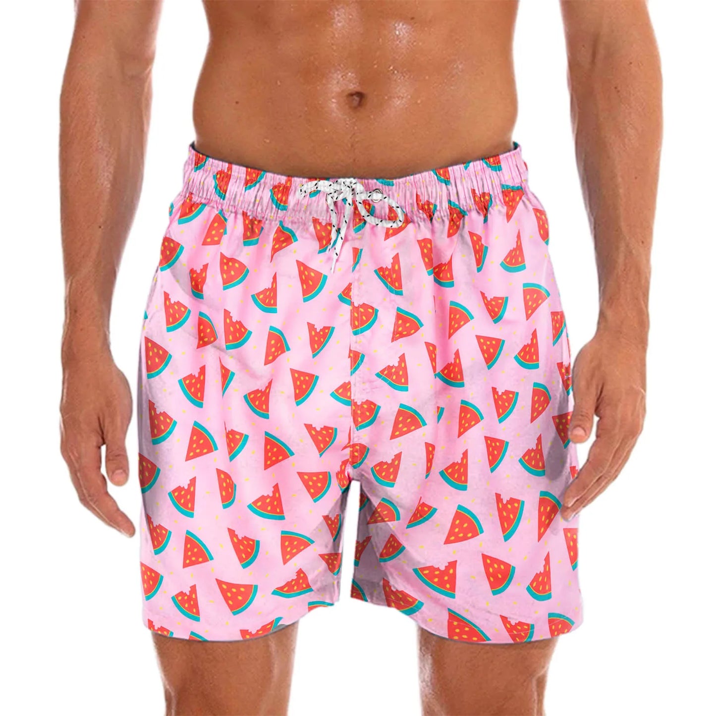 Men's swim shorts with cheerful print – Milo