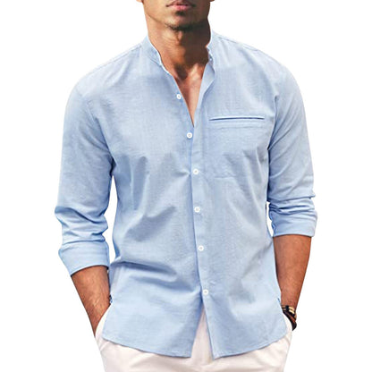 Stylish plus-size autumn shirt for men – Hayes