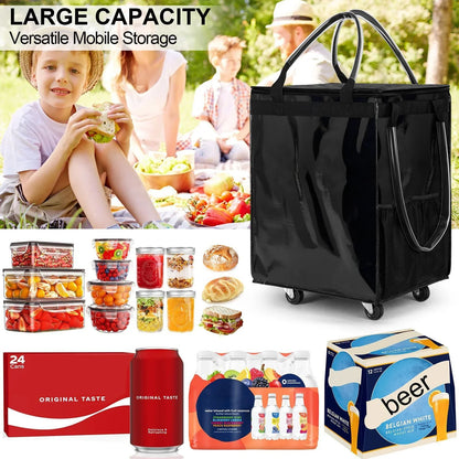 Reusable Shopping Bag with Wheels – Rollex – (Large Capacity)