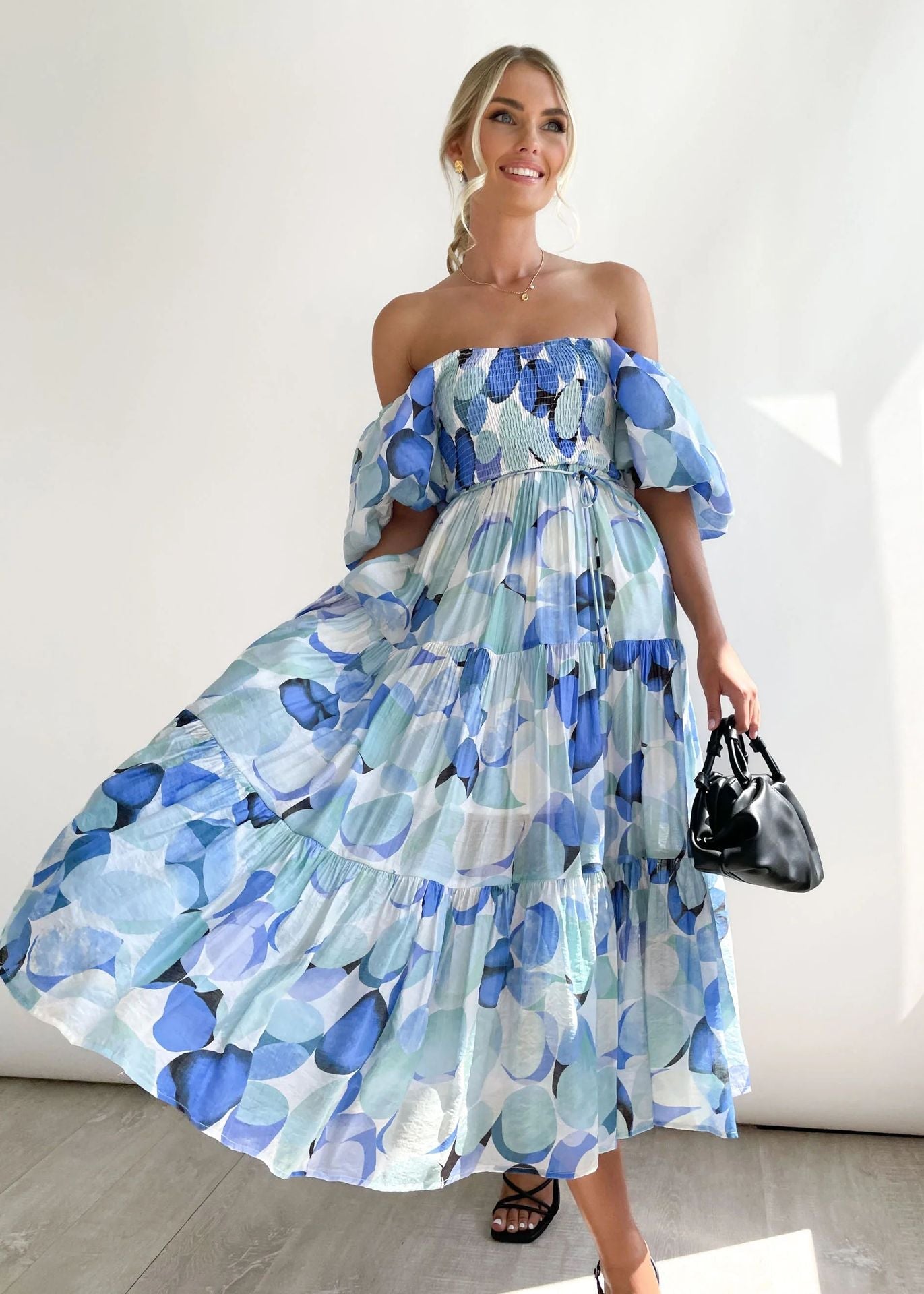 Off-the-shoulder midi dress – Talia
