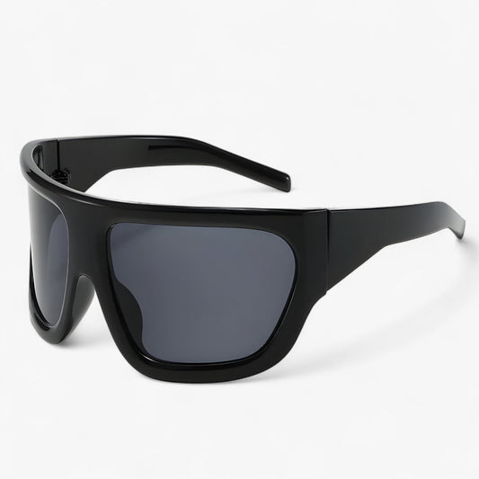 Oversized Steampunk Sports Sunglasses with Wraparound Design – Ignix