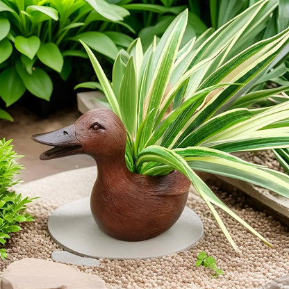 Duck Statue Flowerpot - QuackyPlanter