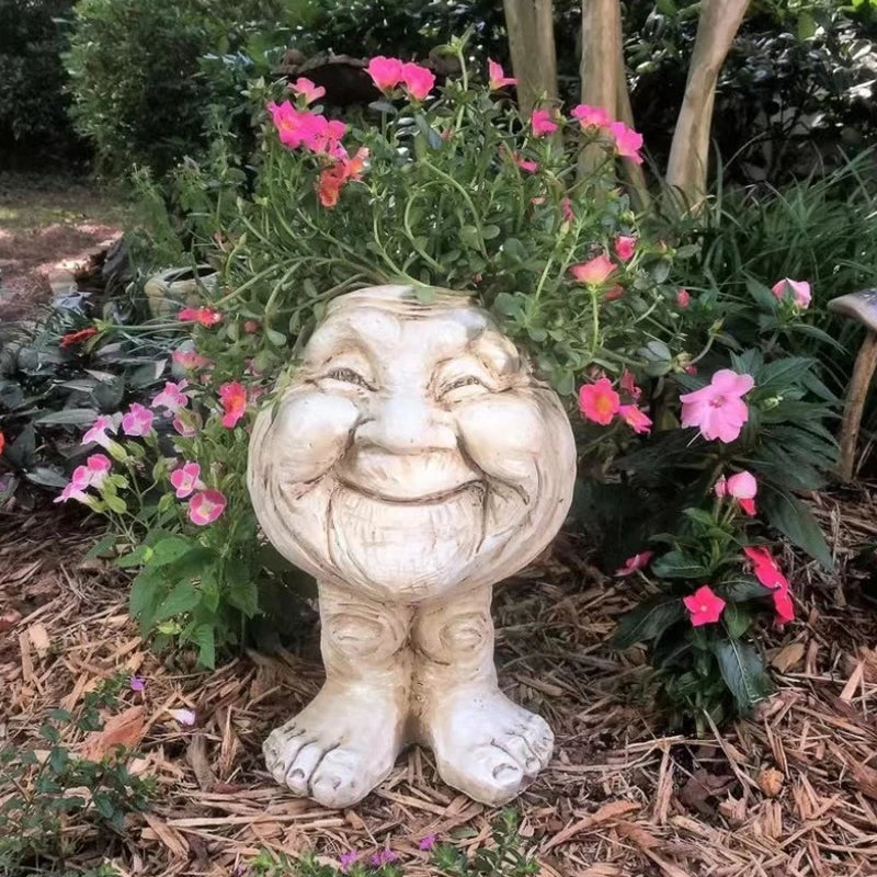 Funny Face Wax Plant Pot - GigglePot