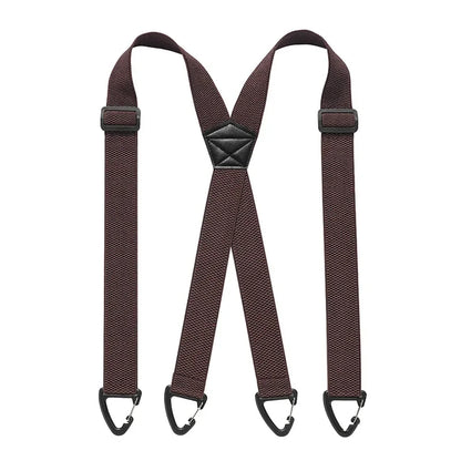 Men's X-Back Suspenders with Adjustable Metal Clips 13