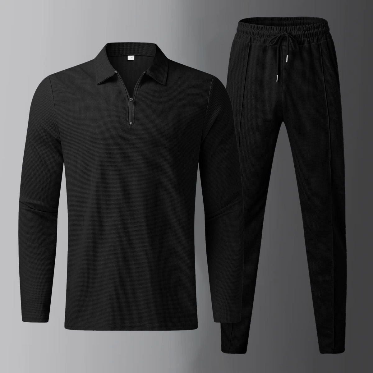 Premium Men's Autumn Leisure Set with Long-Sleeved Top and Jogging Trousers – Elian