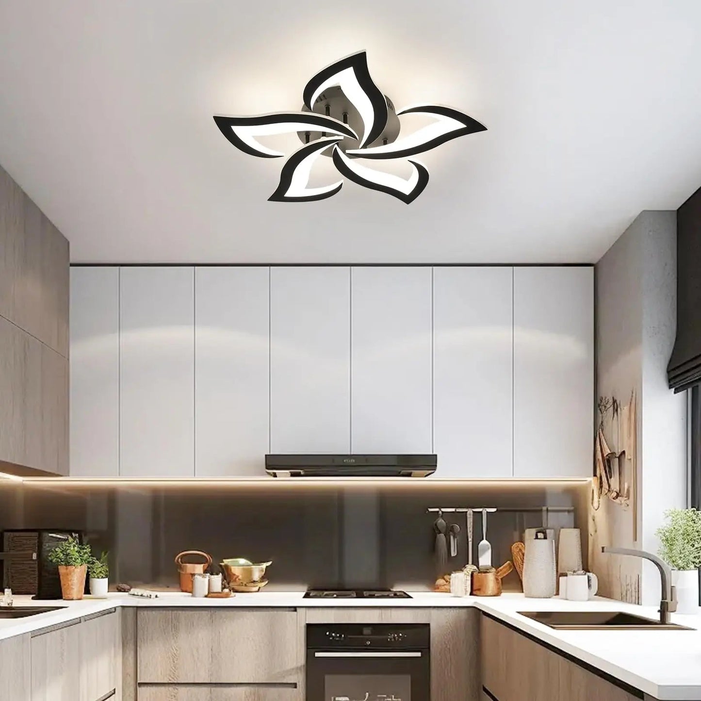 Modern Acrylic Chandelier with Remote Control - Lunora