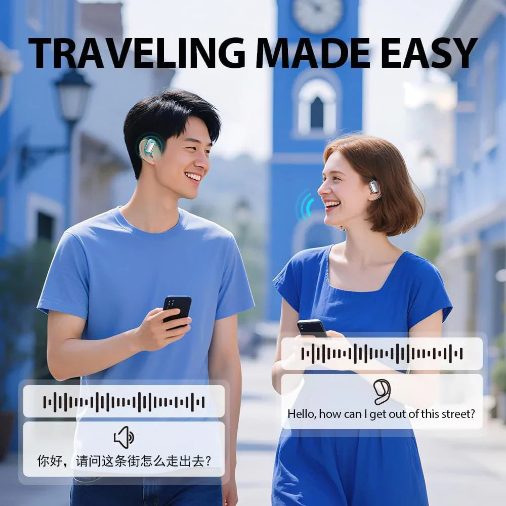 Real-Time Translation Earbuds with LCD Touch – Lexora