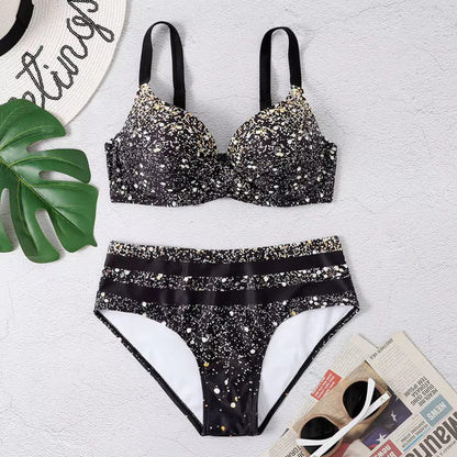 Trendy High-Waisted Bikini Set – Selina