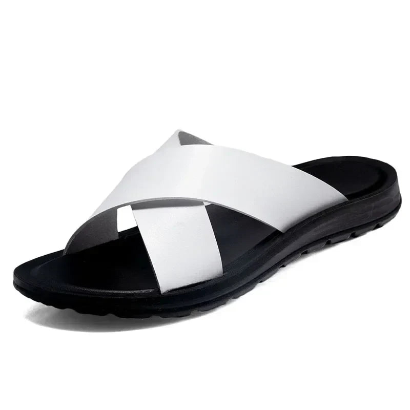 Italian men's leather sandals – Lorenzo