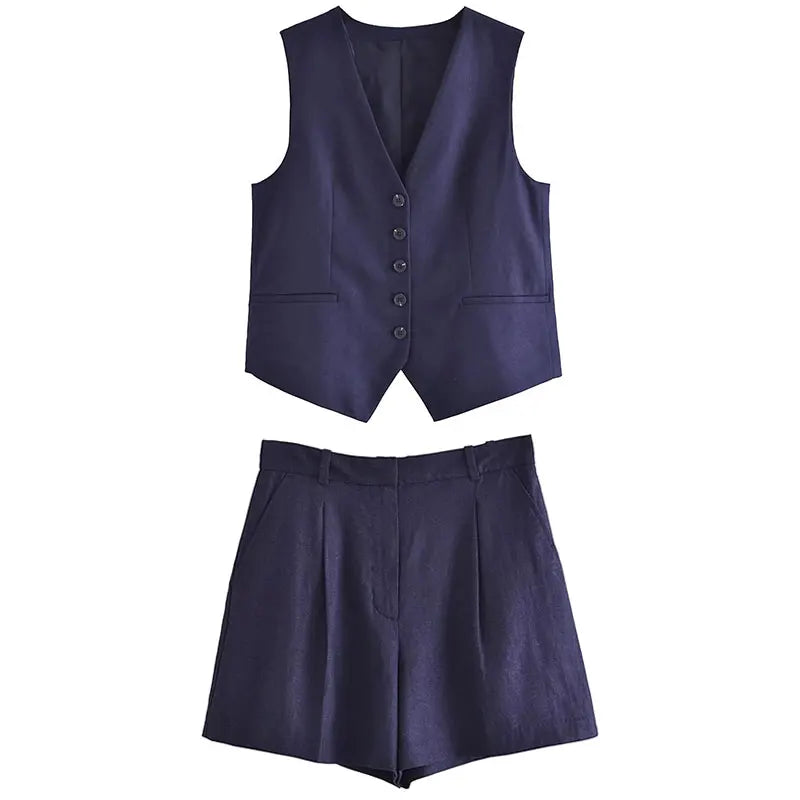 Two-piece summer outfit with vintage top – Amaya