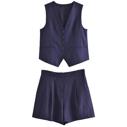 Two-piece summer outfit with vintage top – Amaya