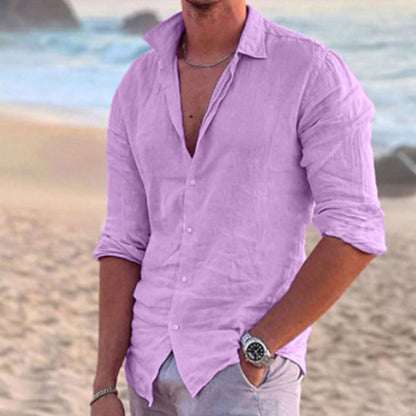 Stylish plus-size autumn shirt for men – Hayes